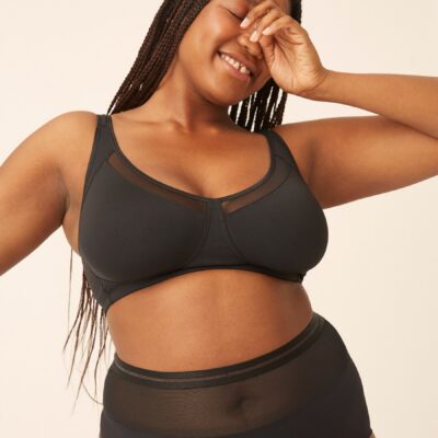 Naturana Soft Bra with Mesh Insert